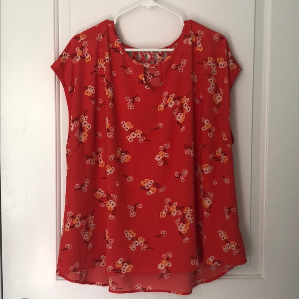 Orange blouse